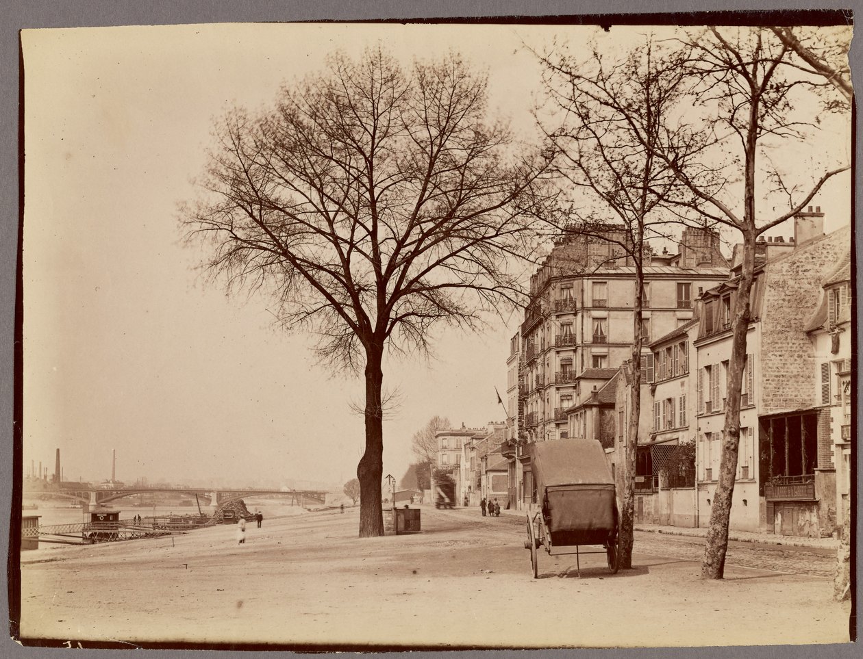 [Scène langs rivier] door Unknown artist