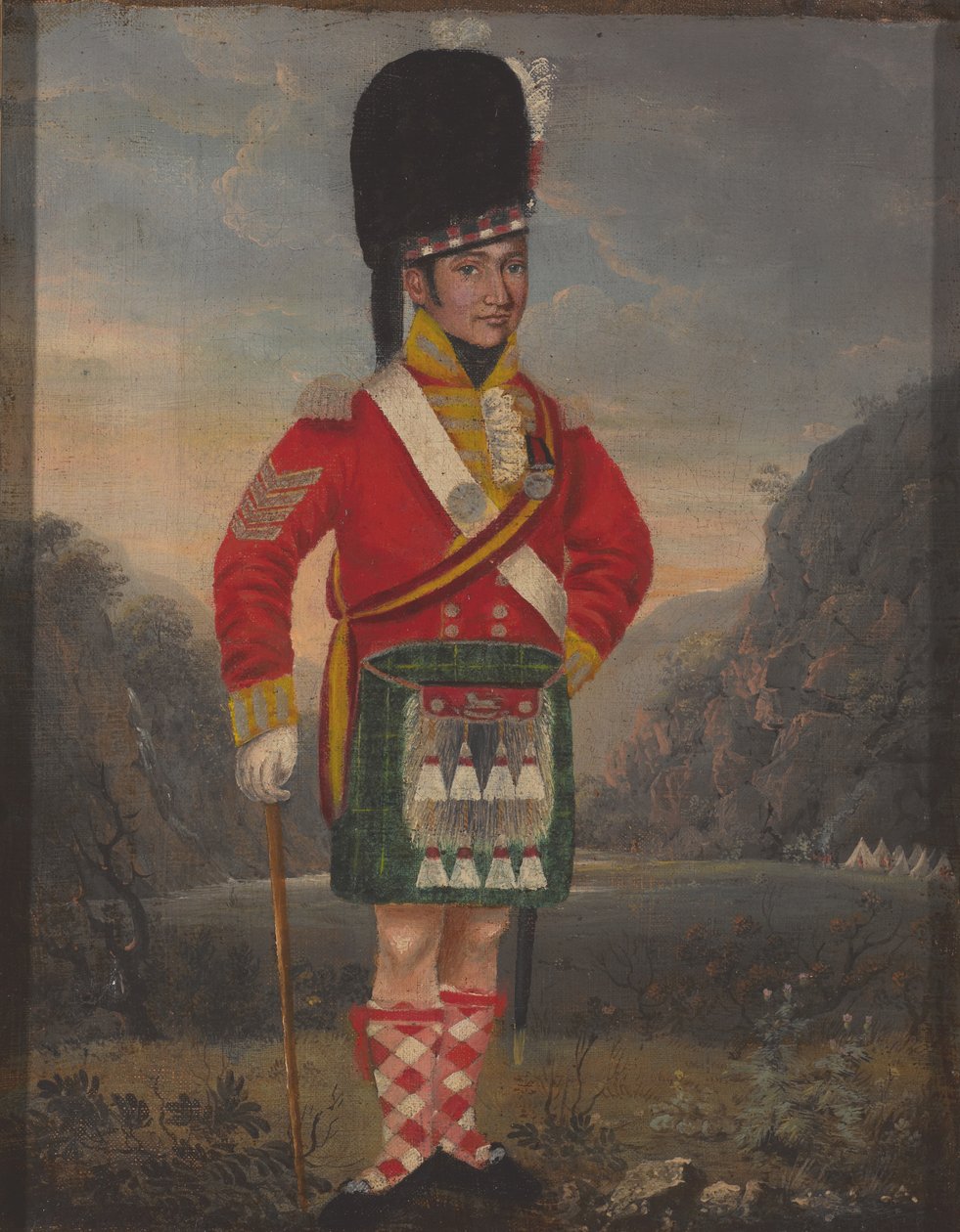 Sergeant, 92e Hooglanders, circa 1816 door Unknown artist