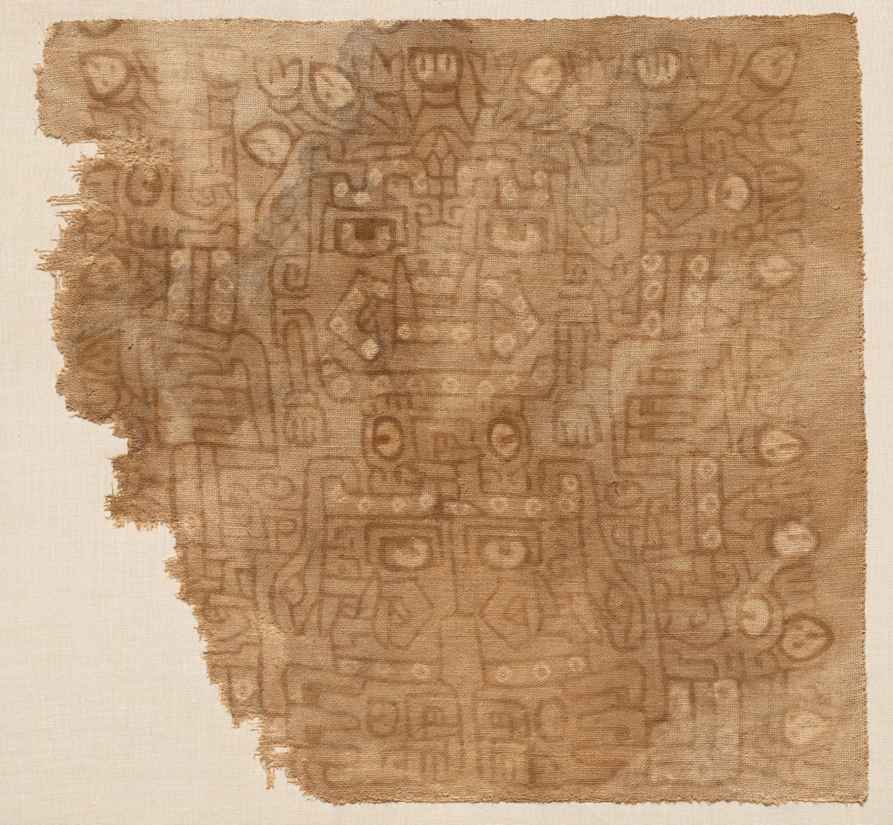 Textiel fragment met katoengodin door Unknown artist