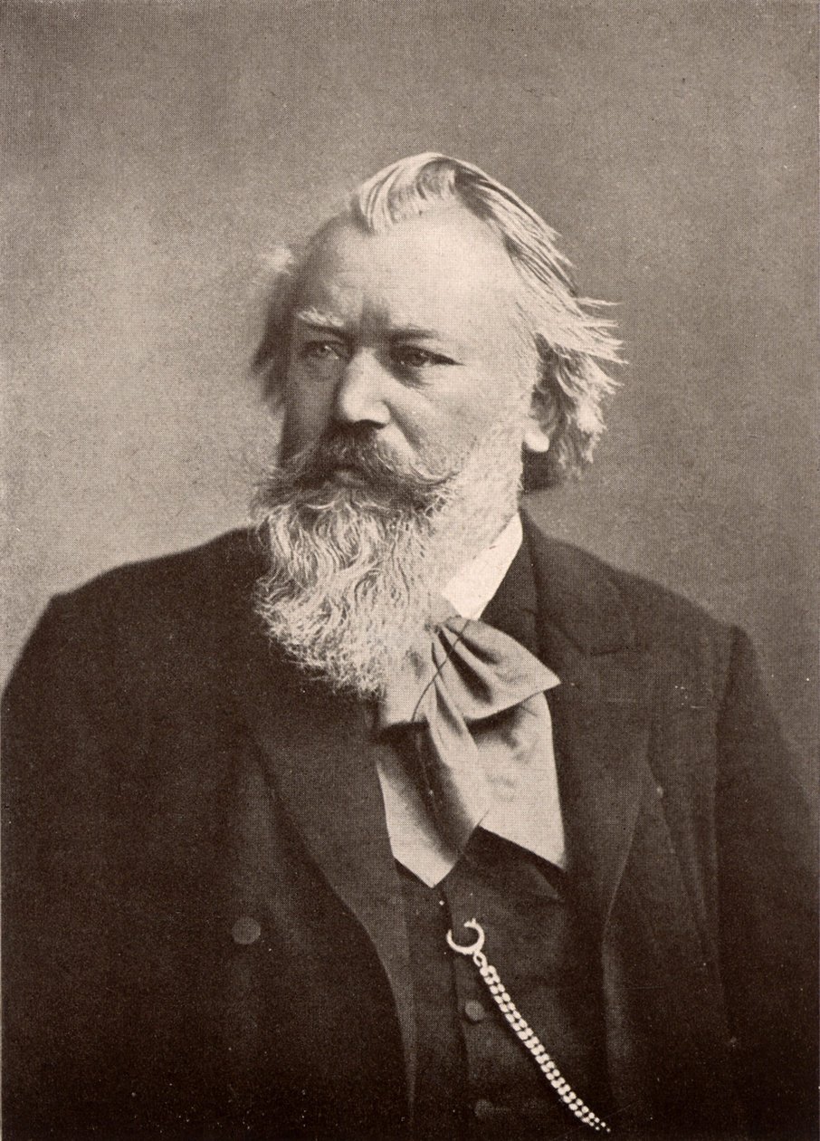 Johannes Brahms (1833-1897) door Unknown photographer