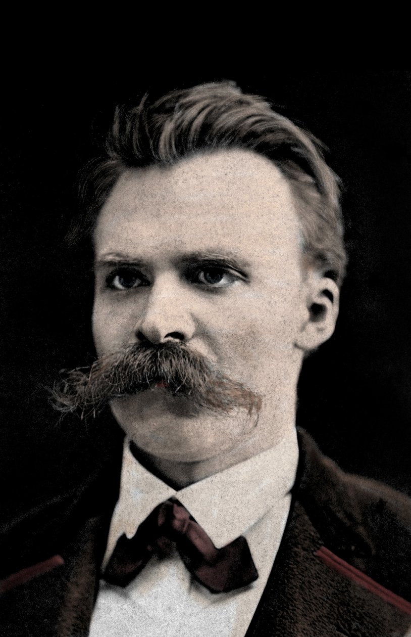 Portret van Friedrich Nietzsche (1844-1900) door Unknown photographer