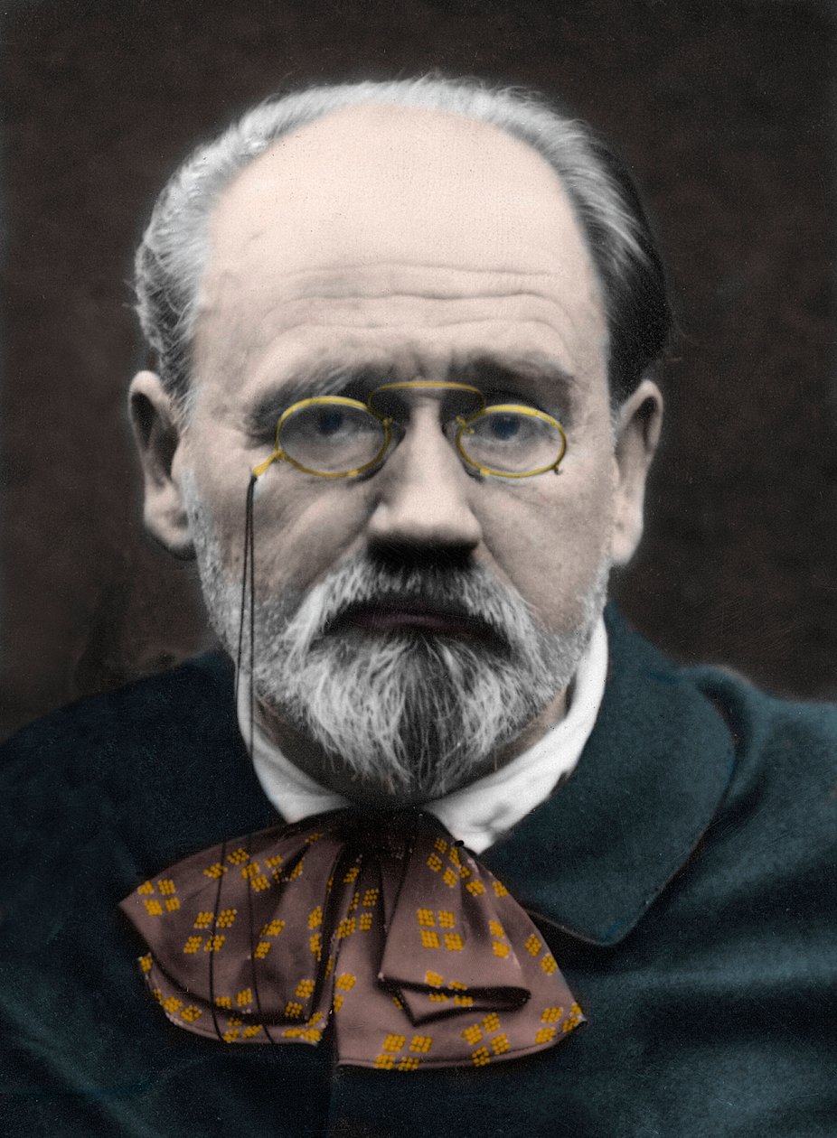 Portret van Emile Zola 1890s. door Unknown photographer