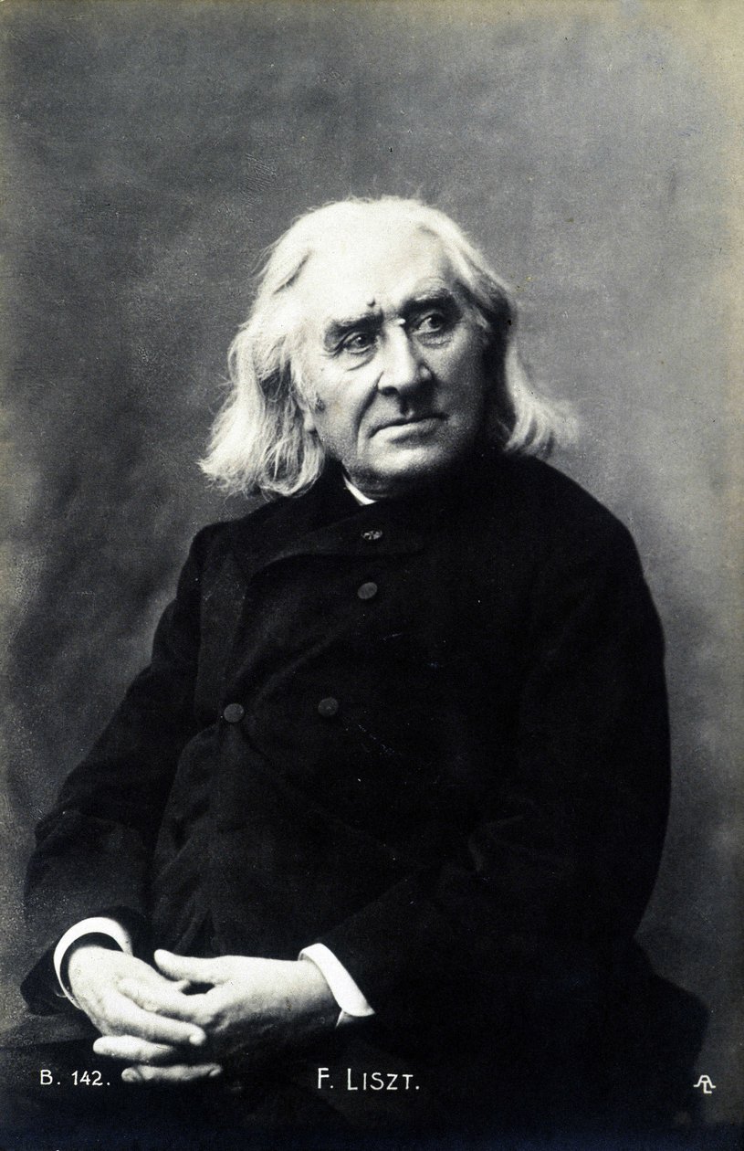 Portret van Franz Liszt. door Unknown photographer