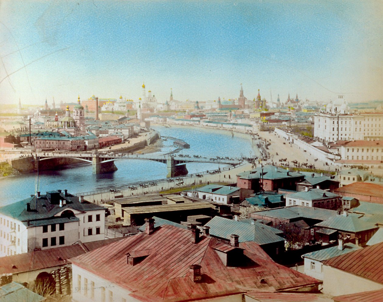 Uitzicht op Moskou door Unknown photographer