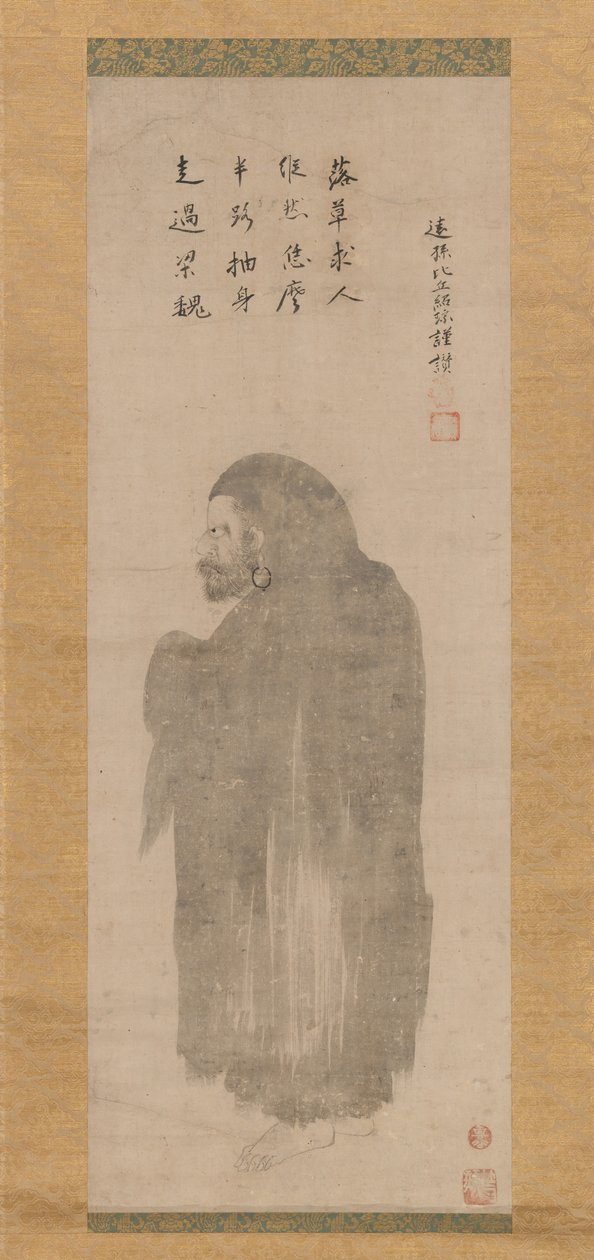 Bodhidharma door Unkoku Tōgan