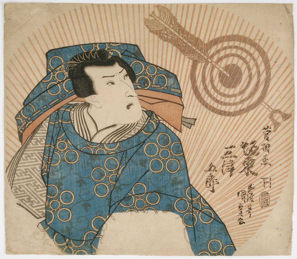 De acteur Bando Mitsugoro IV als Kan Shojo, Edo-periode, 1832 door Utagawa Kunisada