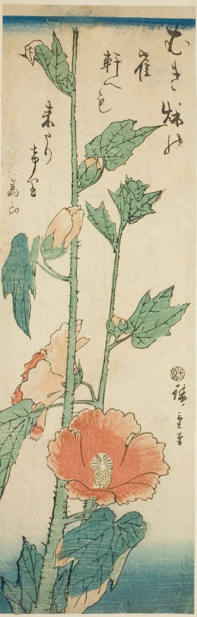 Hibiscus door Utagawa Hiroshige