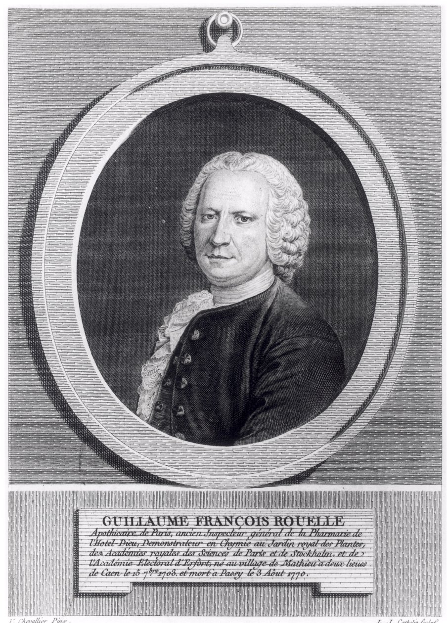 Guillaume Francois Rouelle (1703-70) door V. Chevallier