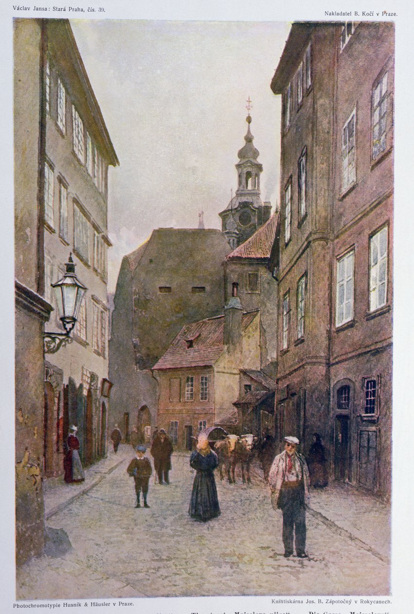 Maiselova Ulice, Praag, illustratie uit 