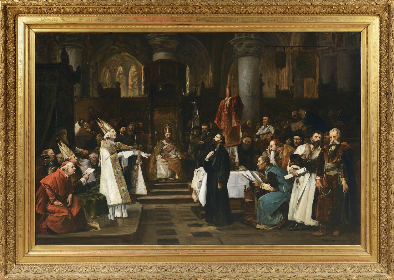 Jan Hus door Vaclav Brozik