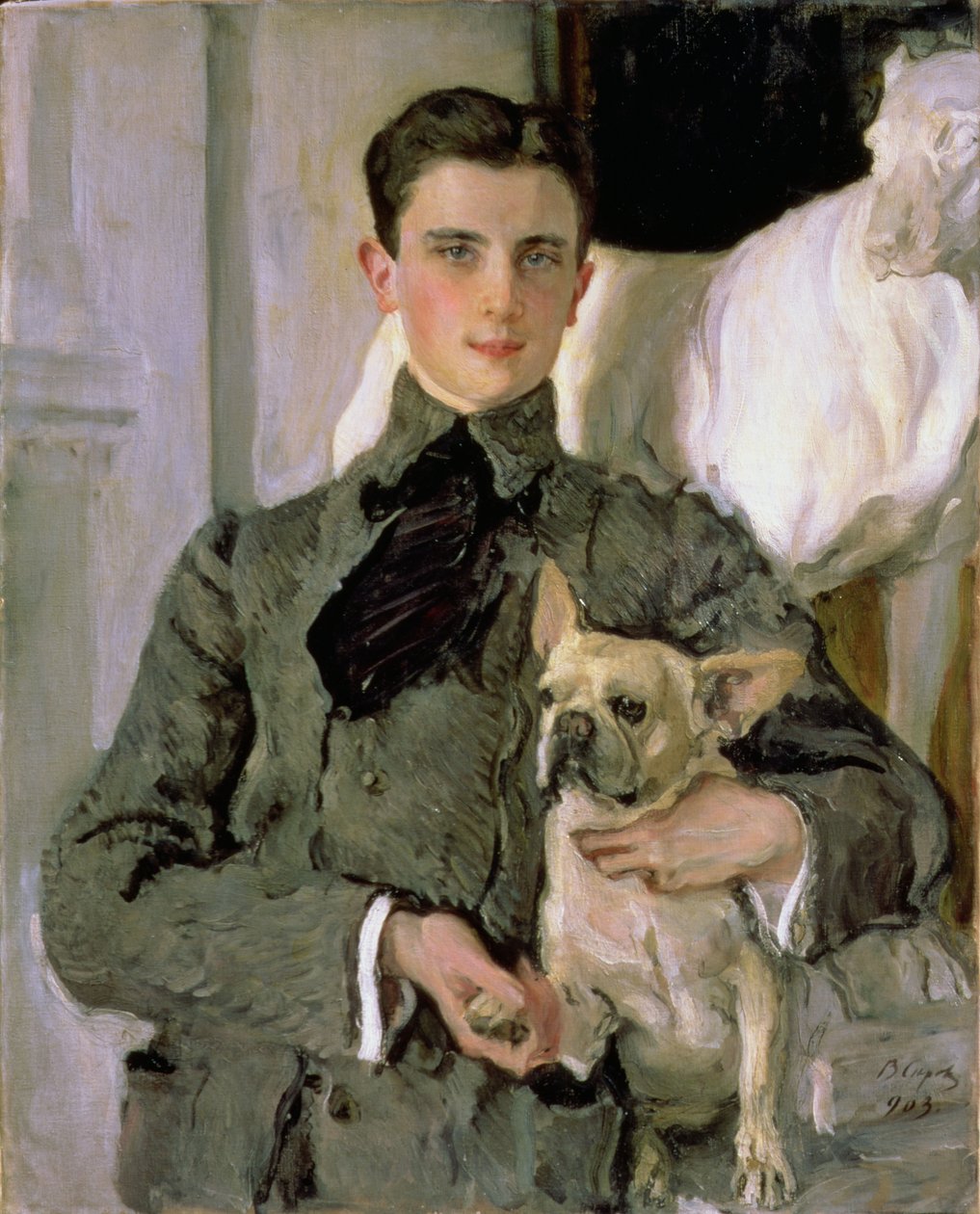 Portret van graaf Feliks Feliksovich Sumarokov-Yelstov (1887-1967) later prins Yusupov, 1903 door Valentin Aleksandrovich Serov