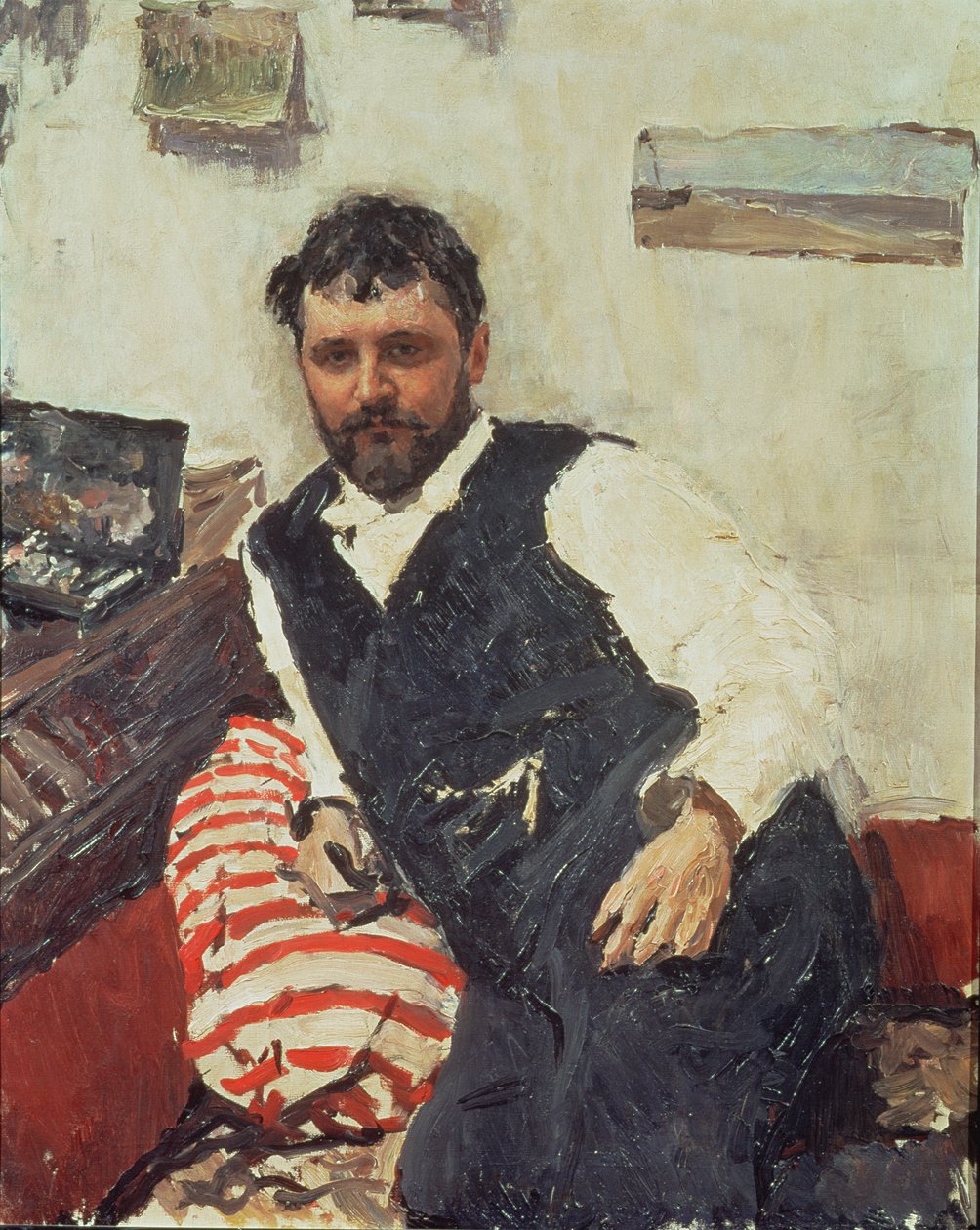 Portret van Konstantin Korovin (1861-1939) door Valentin Aleksandrovich Serov