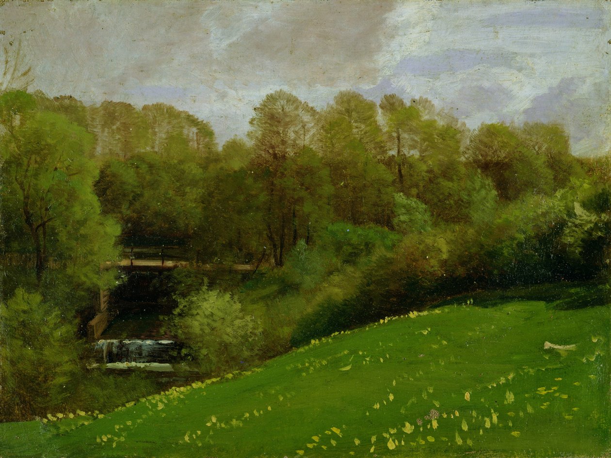 Weide en bos, 1895 door Valentin Ruths