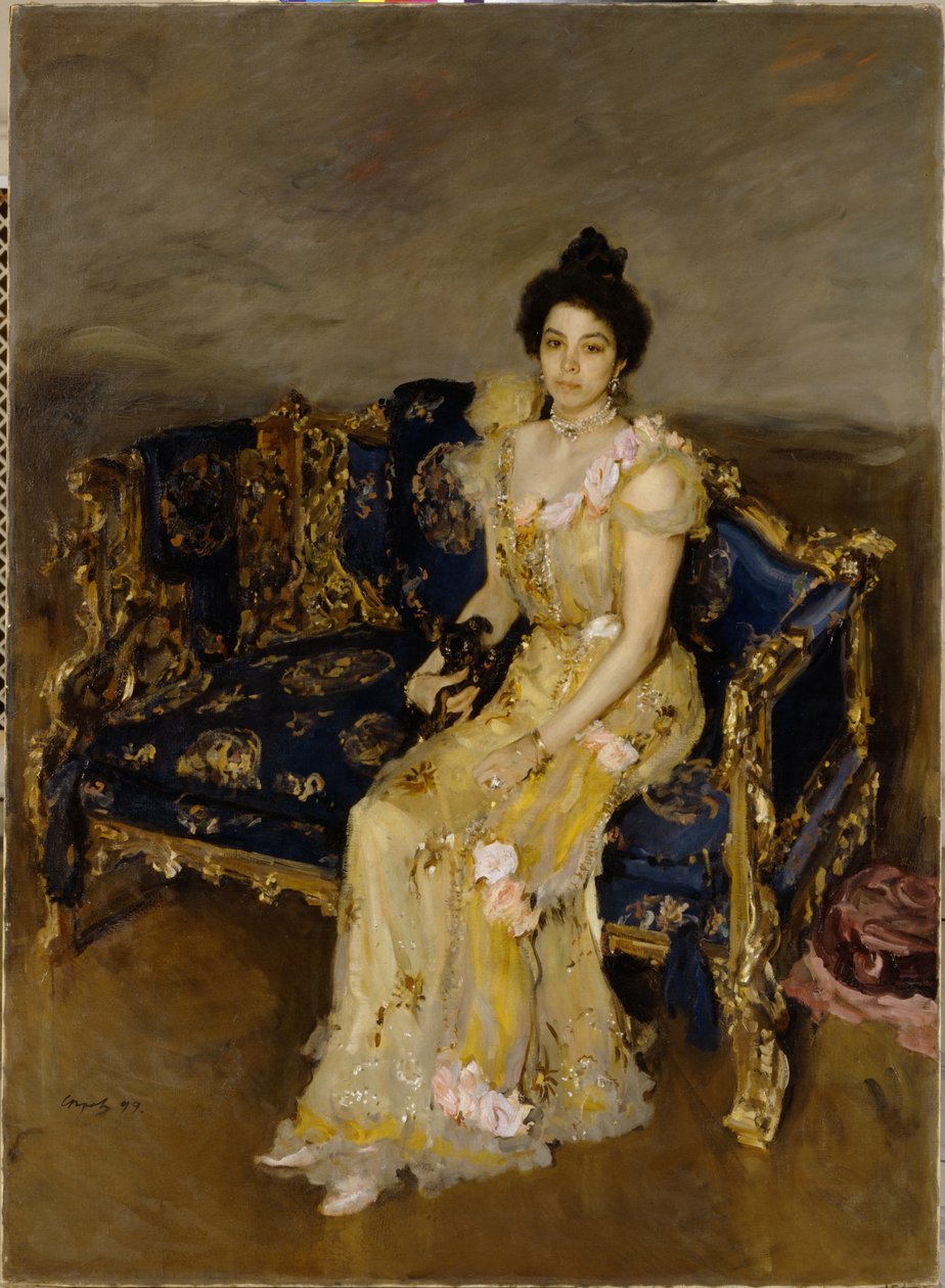 Portret van Sofia Botkina, 1899 door Valentin Aleksandrovich Serov