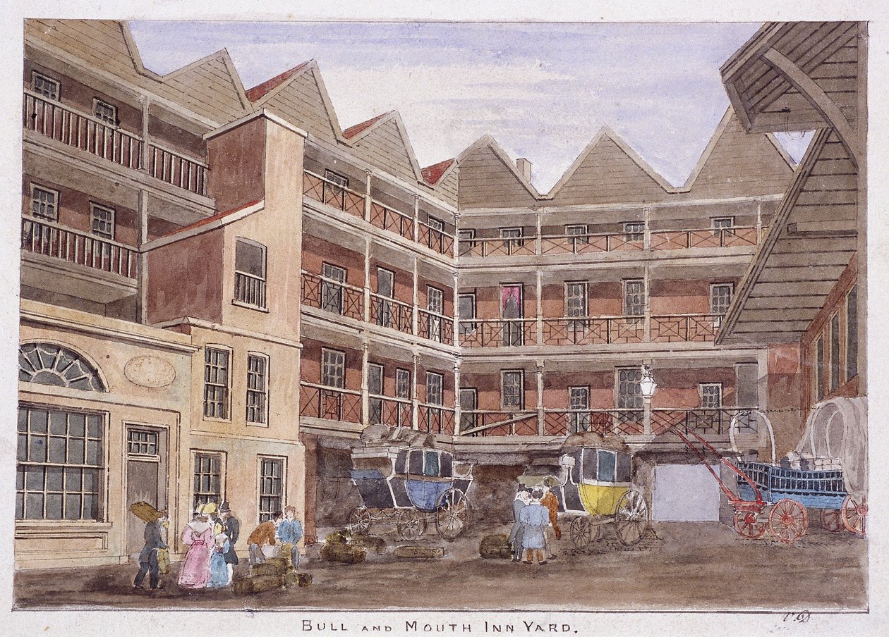 Bull and Mouth Street, Londen door Valentine Davis