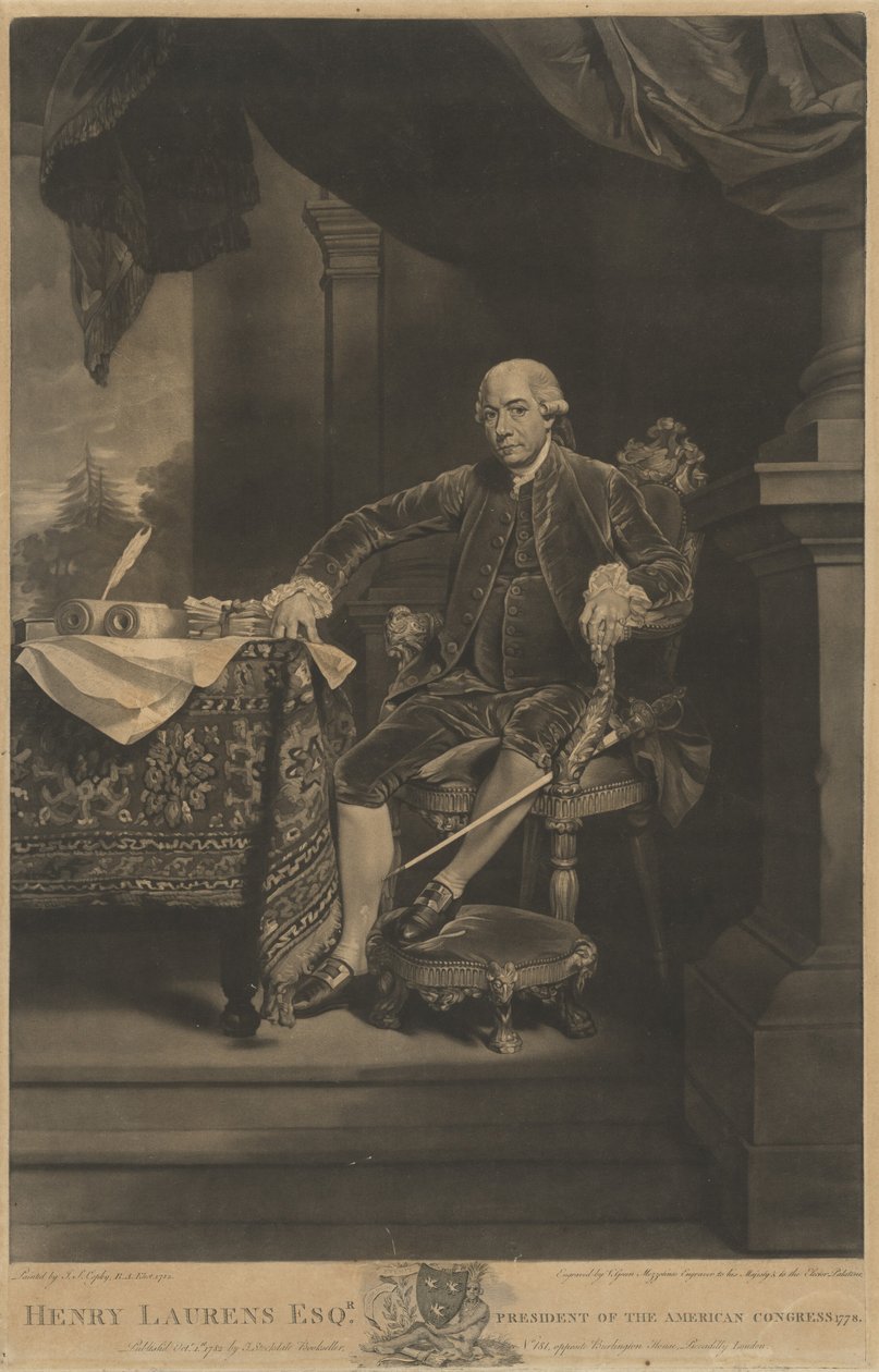 Henry Laurens, 1782 door Valentine Green