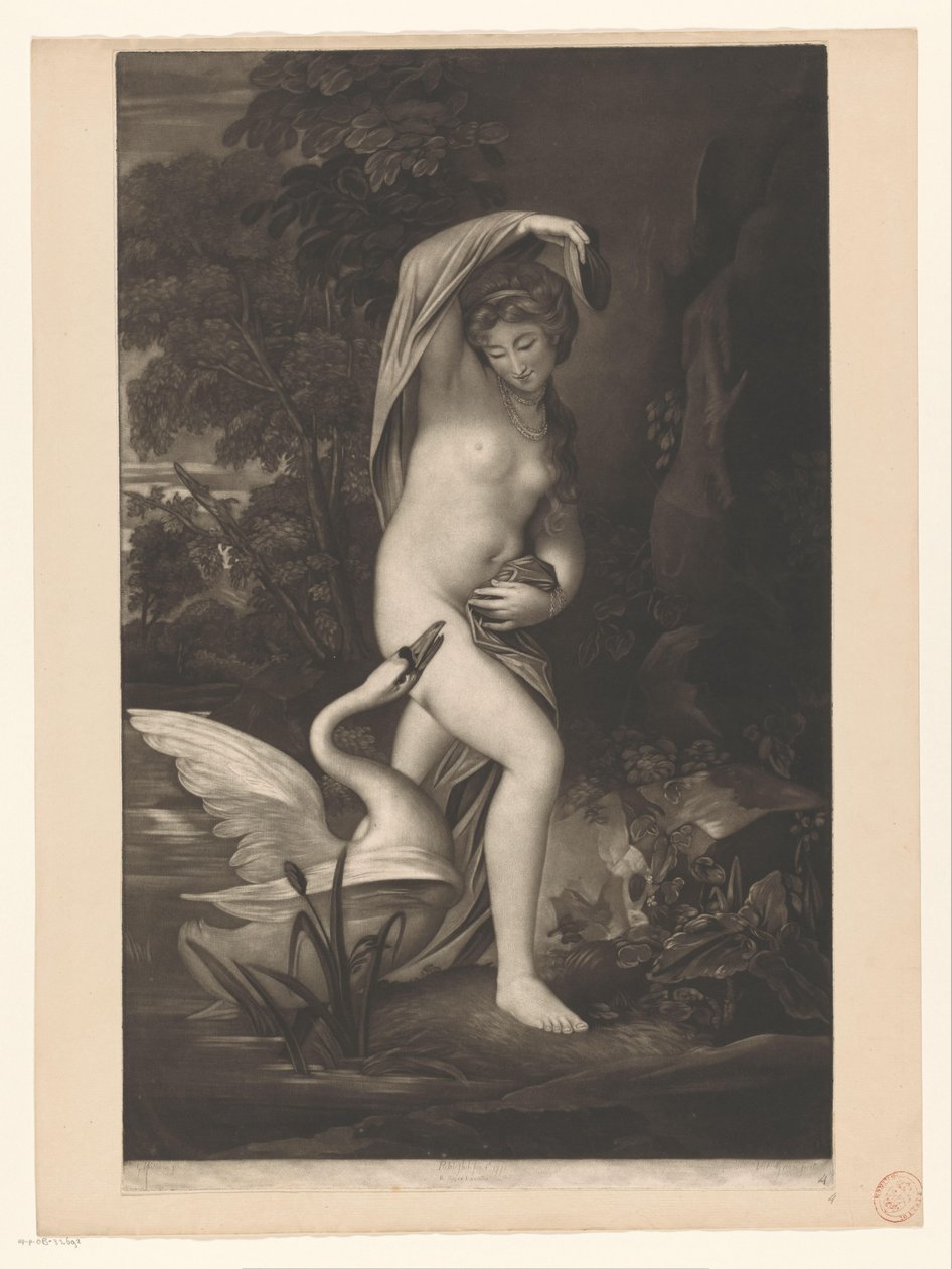 Leda en de zwaan door Valentine Green