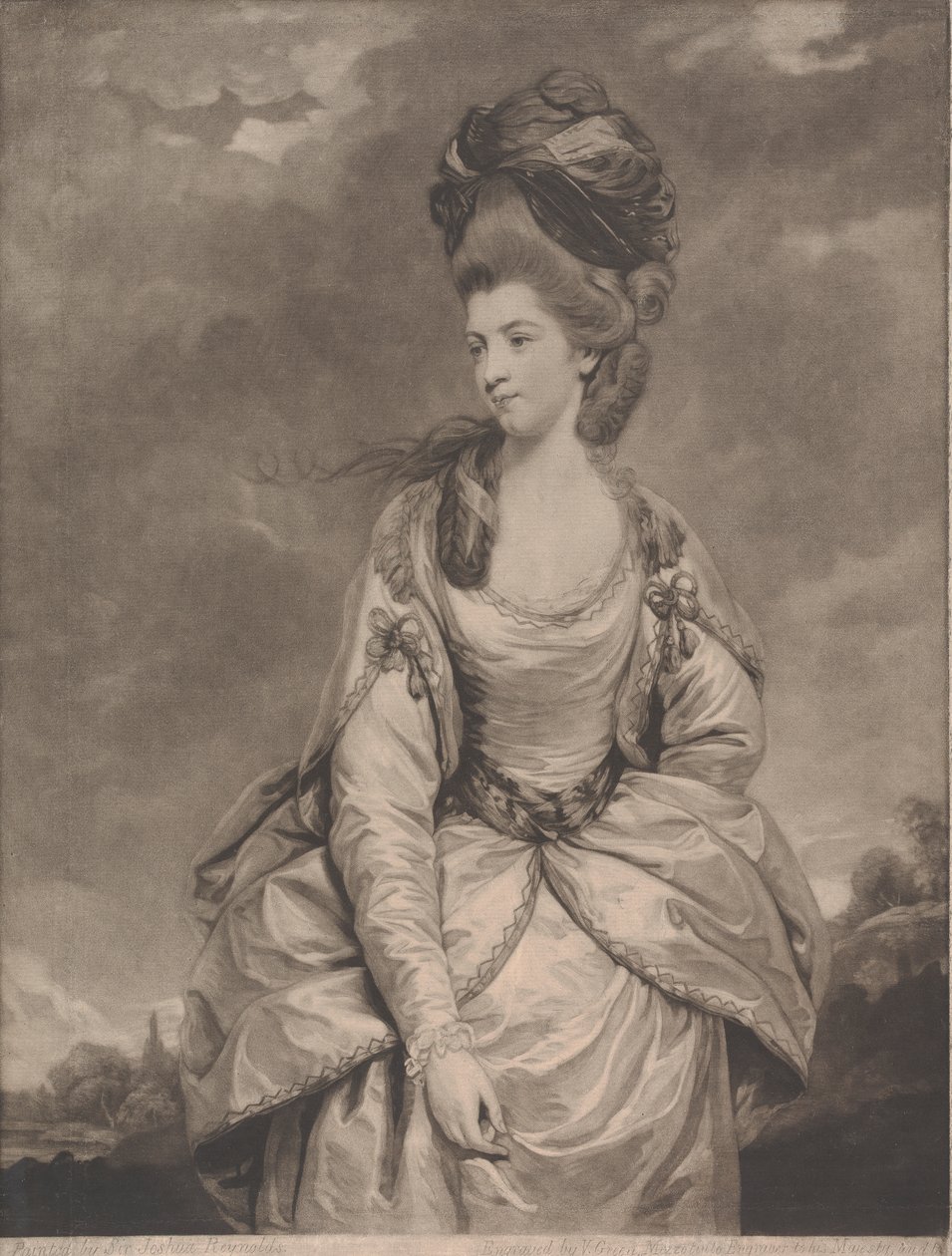 Miss Sarah Campbell door Valentine Green