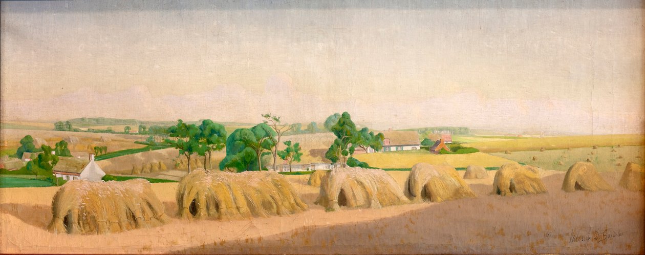 Landschap bij Ingooigem door Valerius de Saedeleer