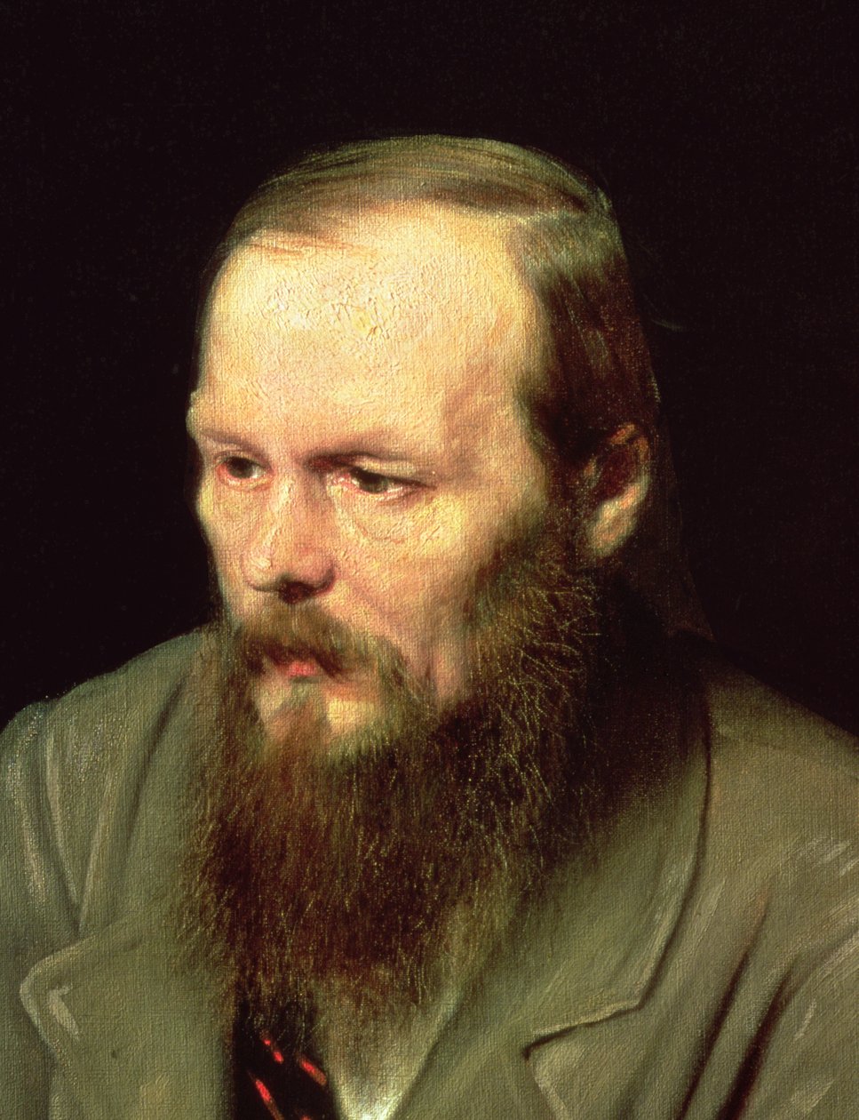 Portret van Fjodor Dostojevski (1821-81) 1872 (detail) door Vasili Grigorevich Perov