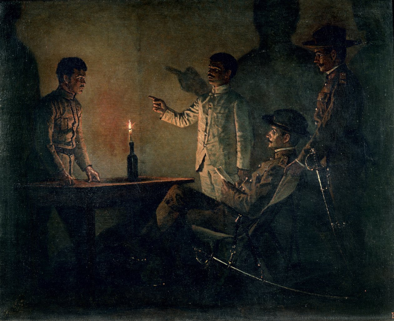 Ondervraging van een deserteur door Vasili Vasilievich Vereshchagin