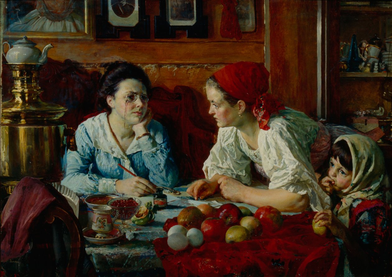 Een brief naar Petersburg, 1902 door Vasili Andreyevich Golynsky