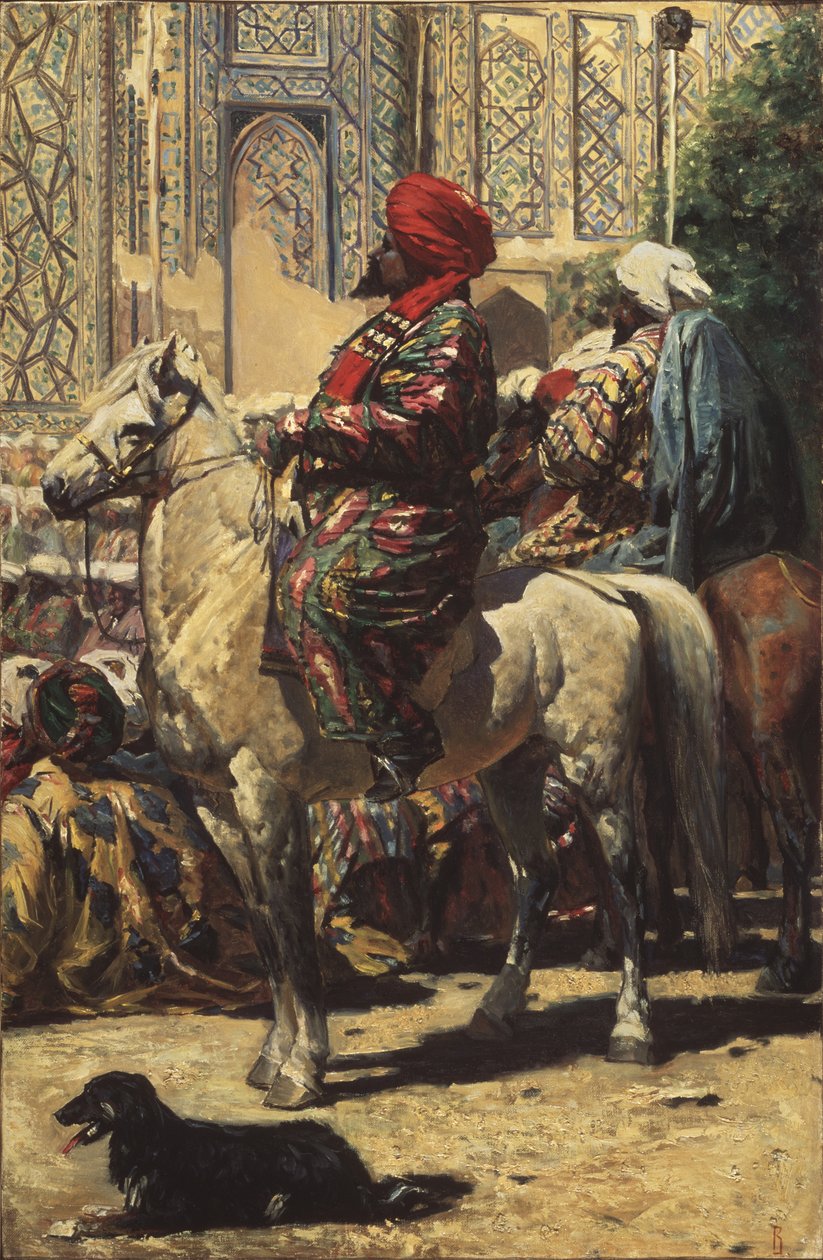 Een ruiter in Samarkand, 1872 door Vasili Vasilievich Vereshchagin
