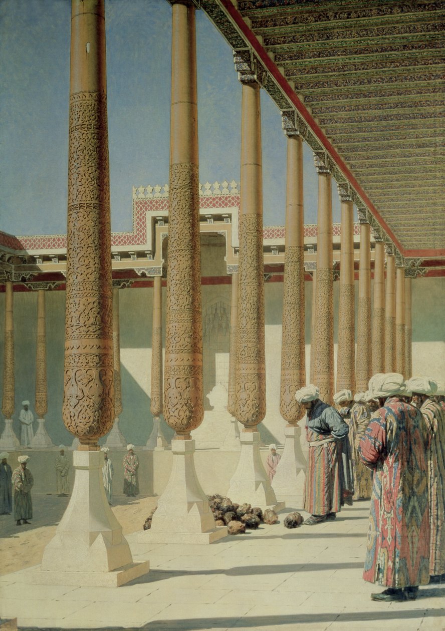 Weergave van Trofeeën door Vasili Vasilievich Vereshchagin