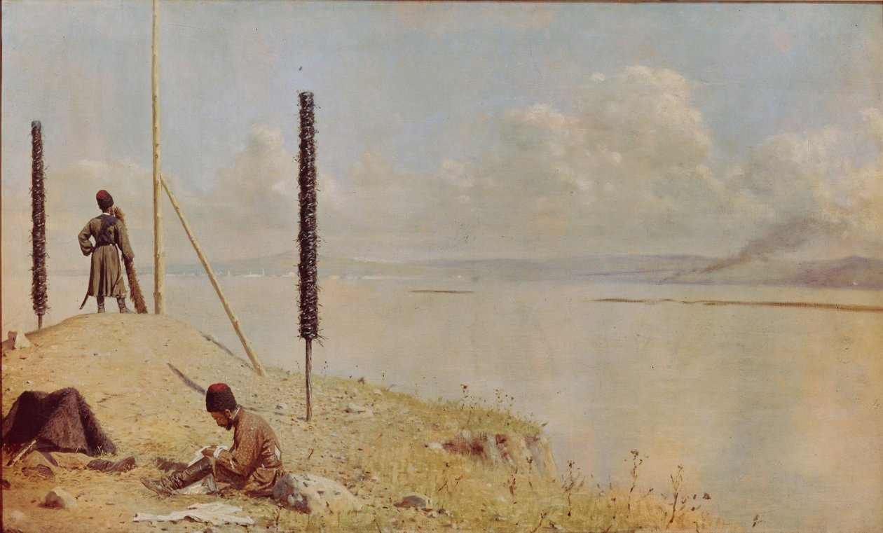 Piket aan de Donau, 1878-1879 door Vasili Vasilievich Vereshchagin