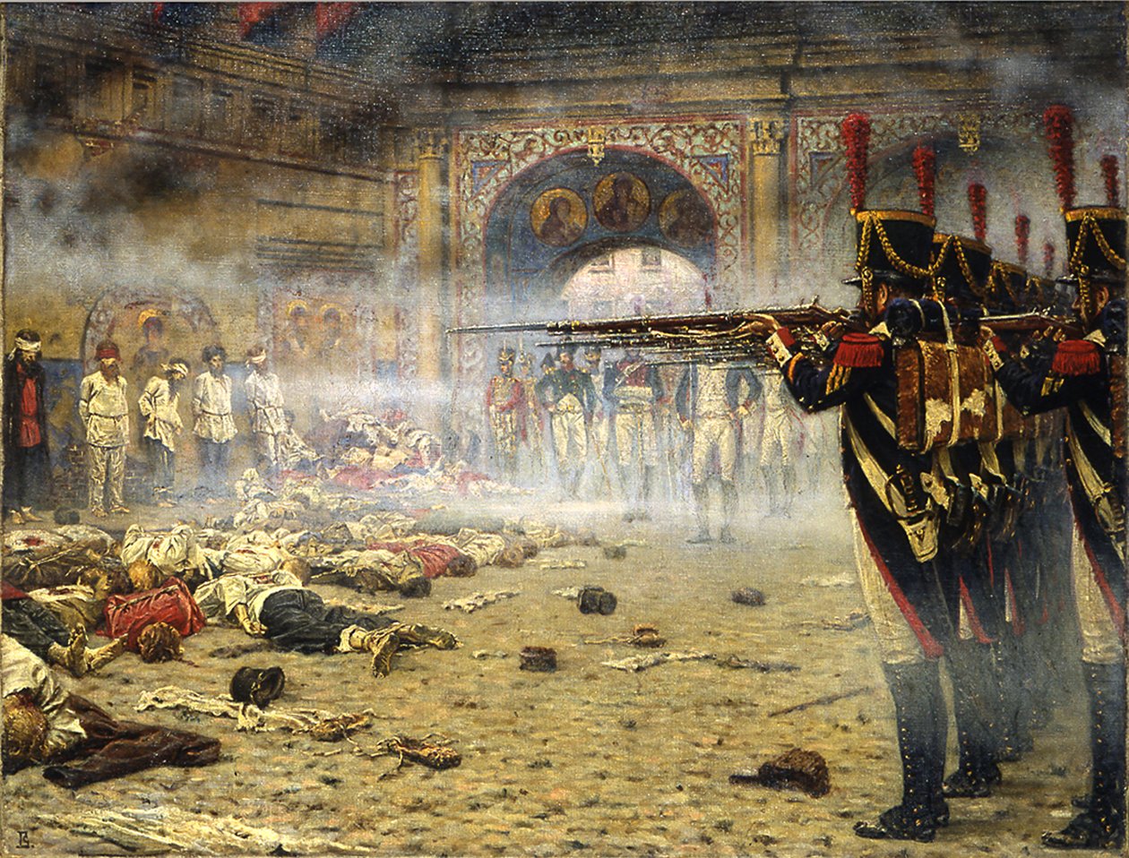 De Fransen in Moskou, 1897-1898 door Vasili Vasilievich Vereshchagin