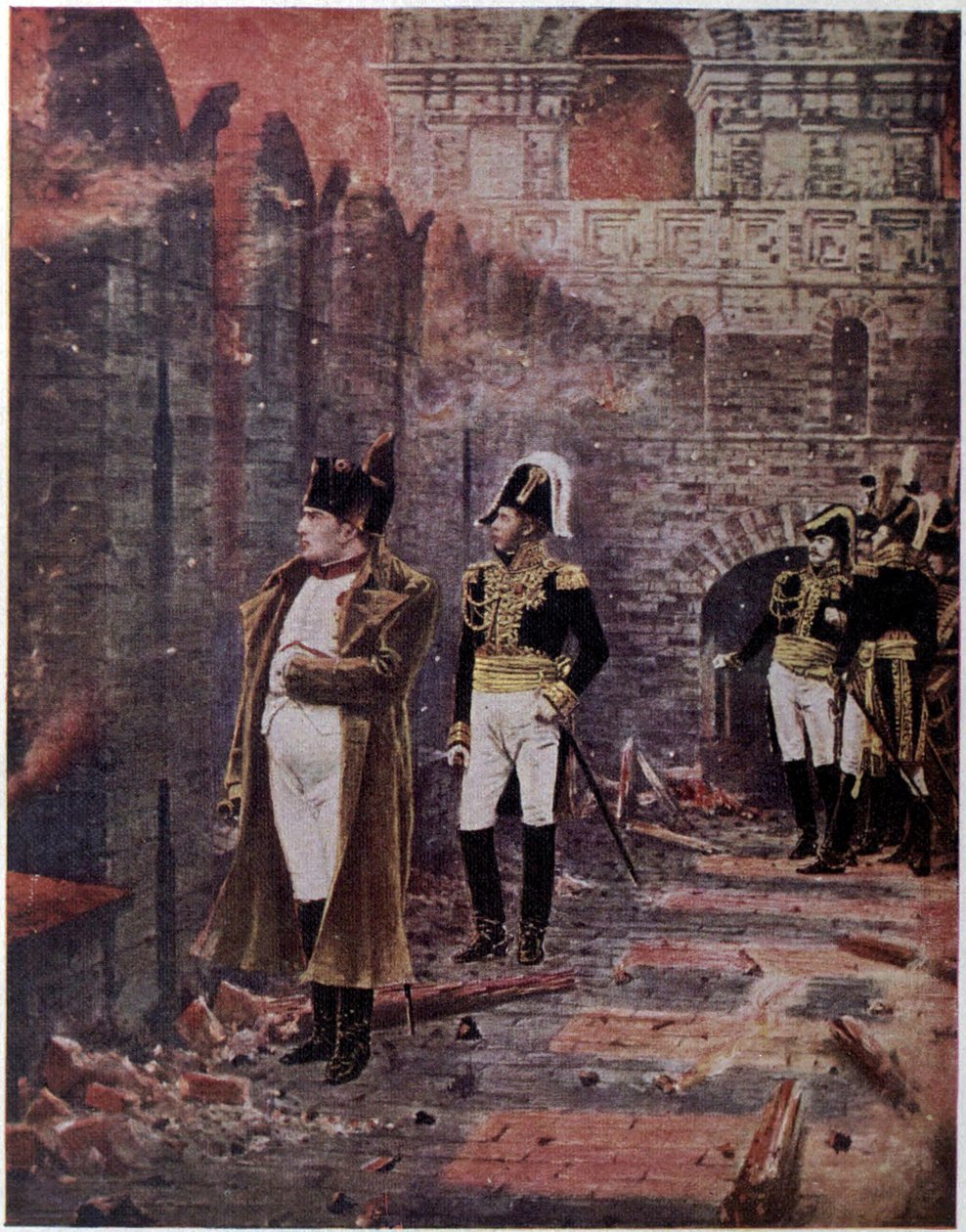 Het Kremlin staat in brand! door Vasili Vasilievich Vereshchagin