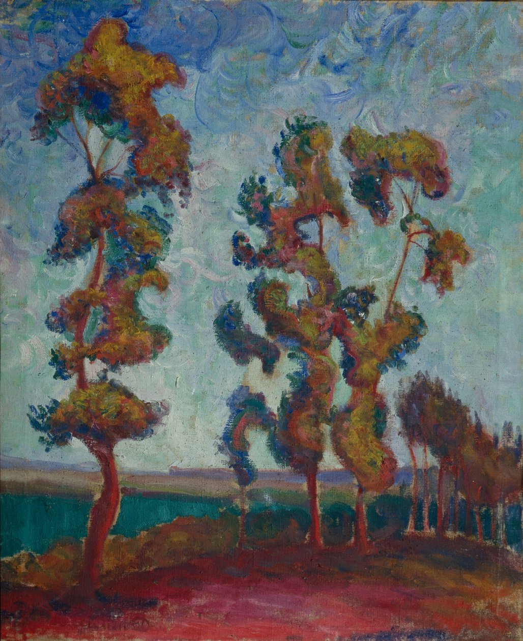 De Jonge Eiken, 1915 door Vasily Ivanovich Denisov
