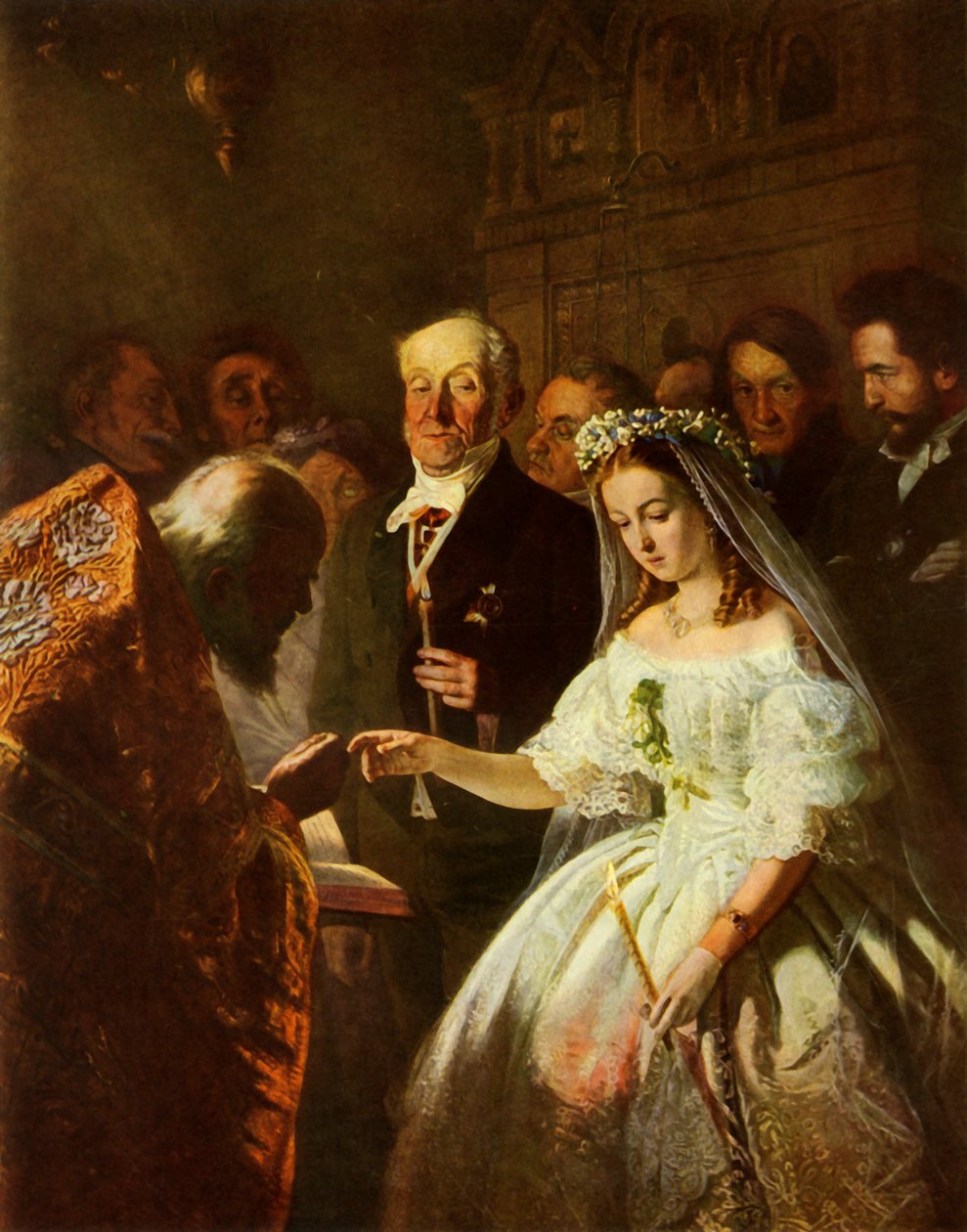 Het ongelijke huwelijk, 1862, 1965 door Vasily Pukirev