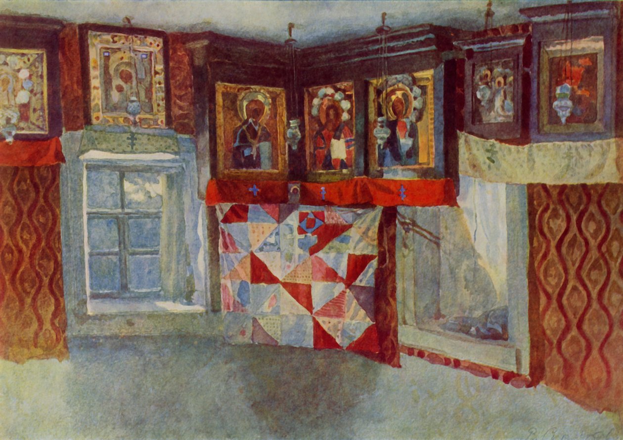 De dorpskapel, 1880-1889, 1965 door Vasily Surikov