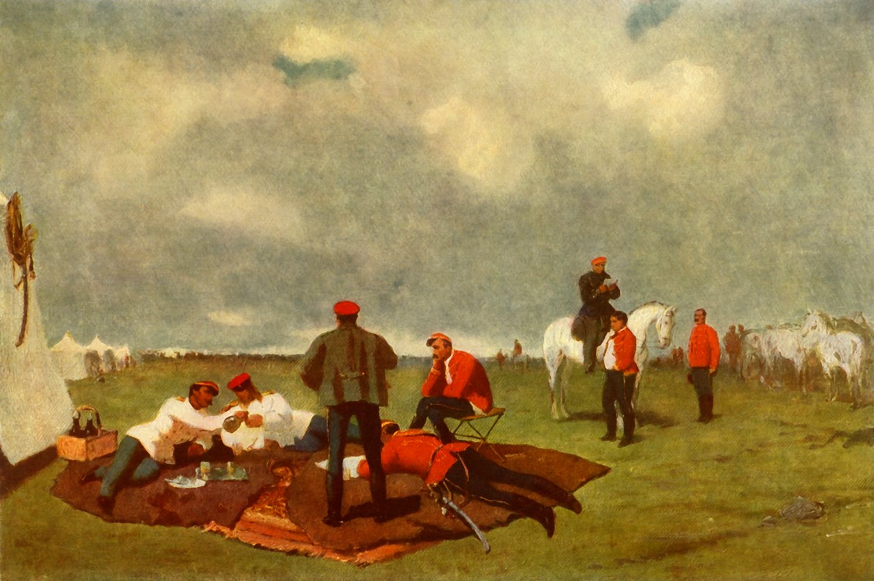 Een militair kamp door Vasily Vereshchagin