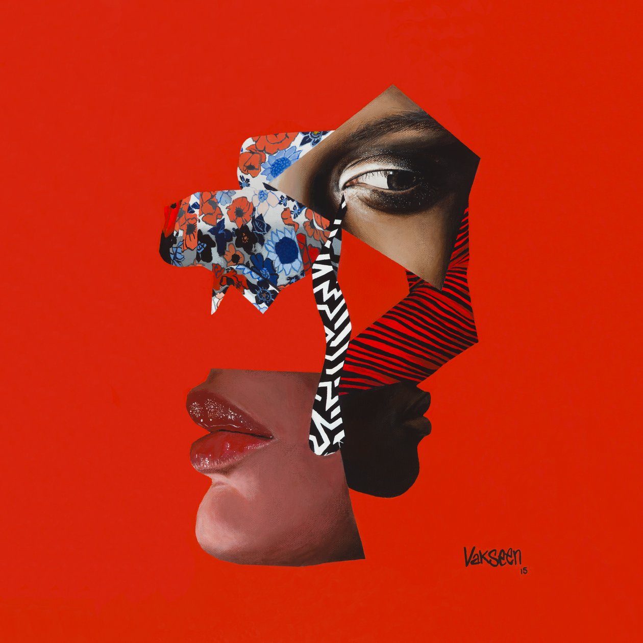 Struisvogeldromen, 2015 (Acryl op doek) door Vaskeen Vaskeen