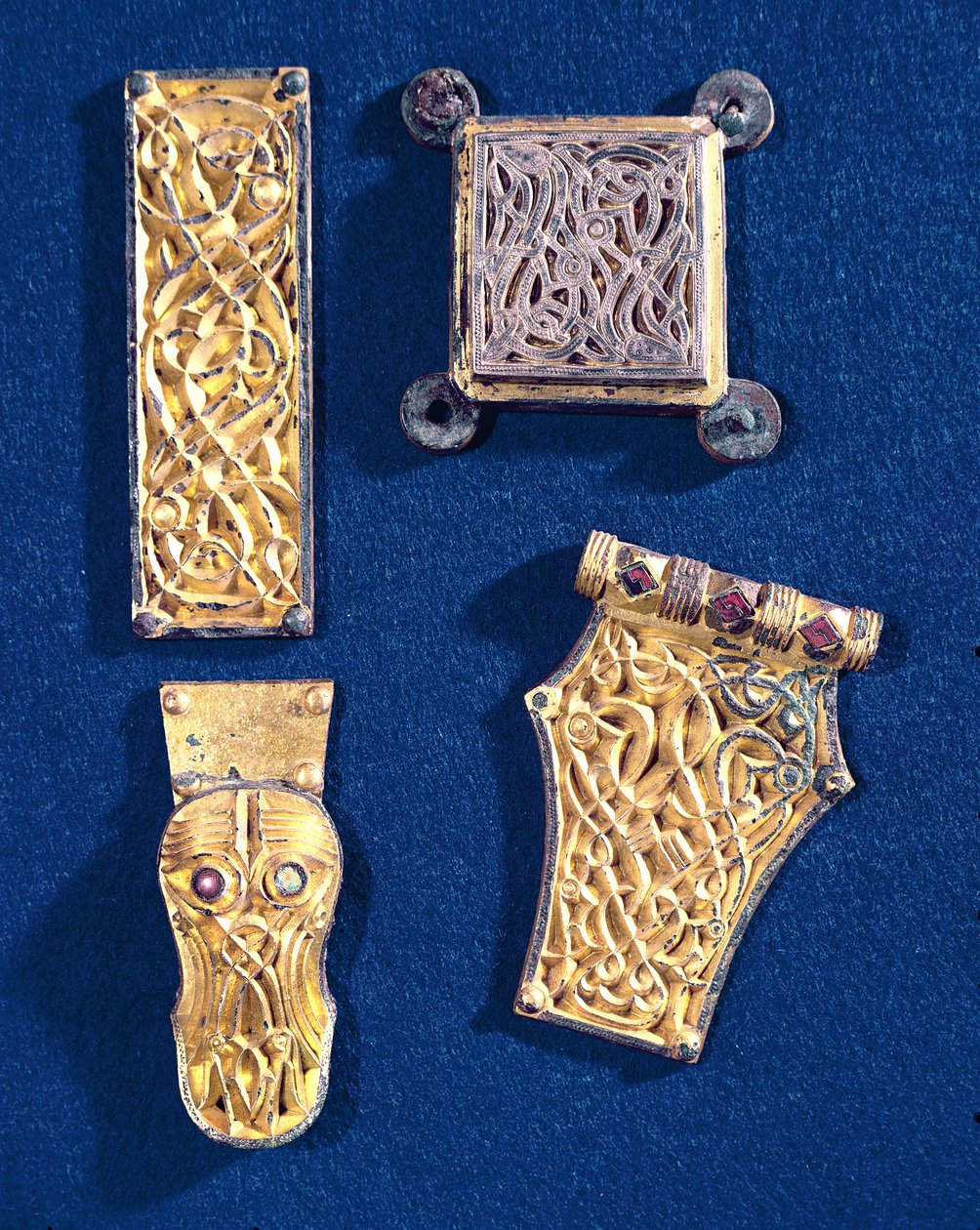 Broche en gespen, uit de Vendel Schat, ca. 500 AD door Vendel Period