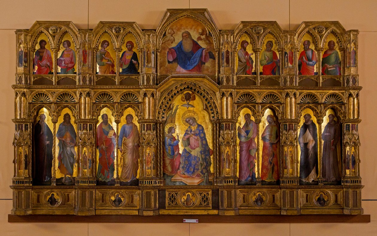 Polyptiek van de Annunciatie (Leeuwenpolyptiek) door Veneziano Lorenzo
