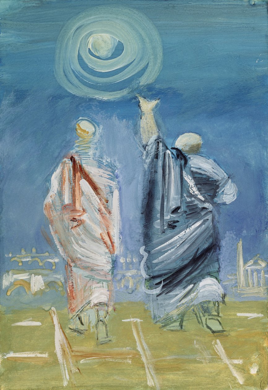 Lucretius wijst naar de zon door Vera Mikhailovna Yermolayeva