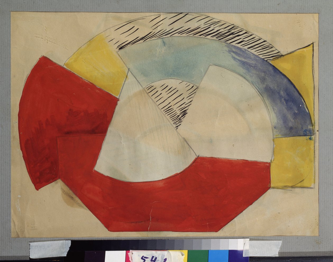 Constructivistische compositie door Vera Yefremova Pestel