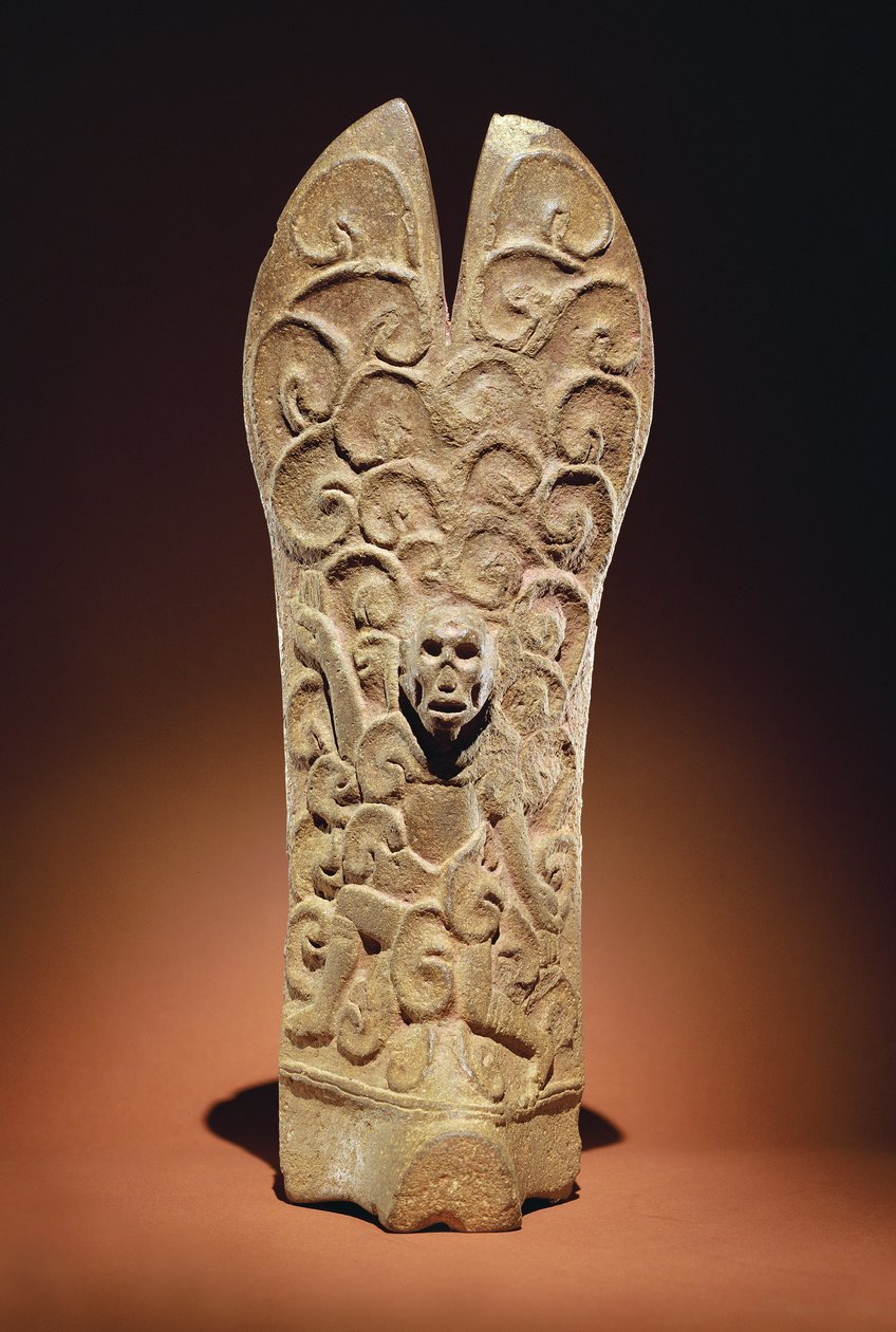 Palma met skeletkopfiguur, Mexico door Veracruz