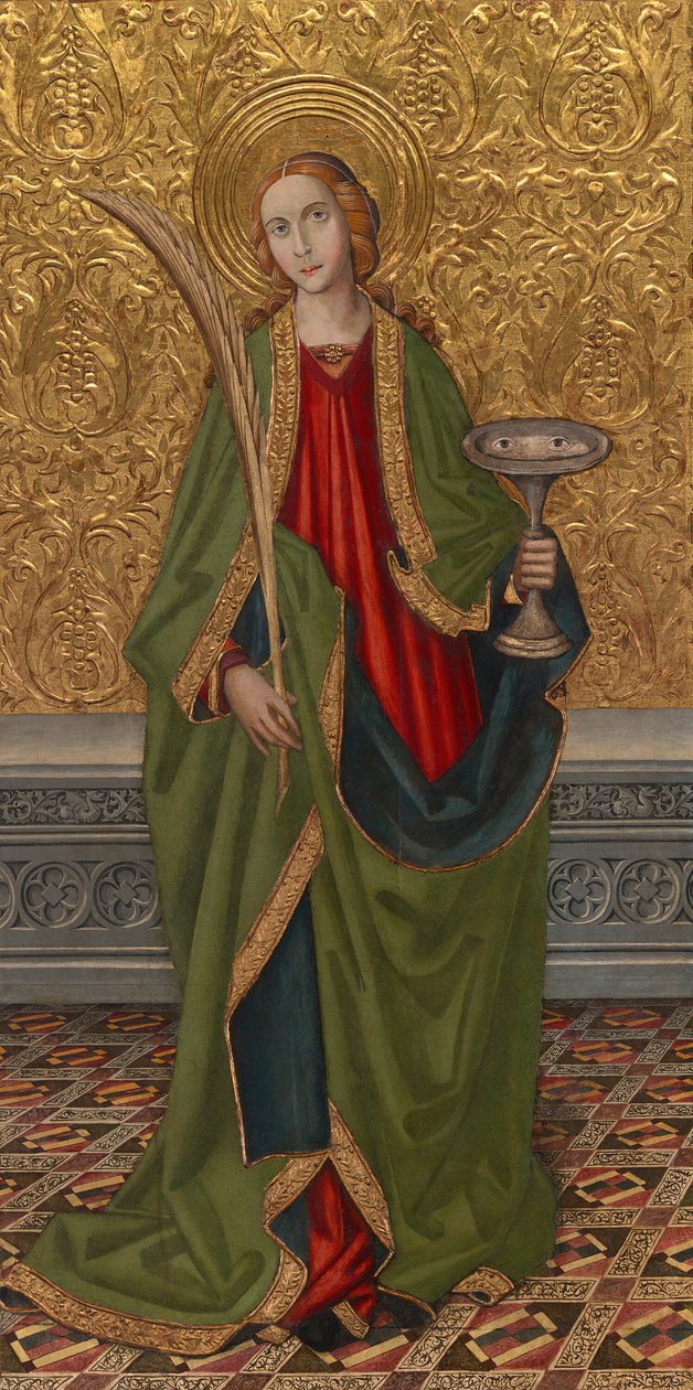 Sint Lucia, rond 1500 door Vergós Workshop