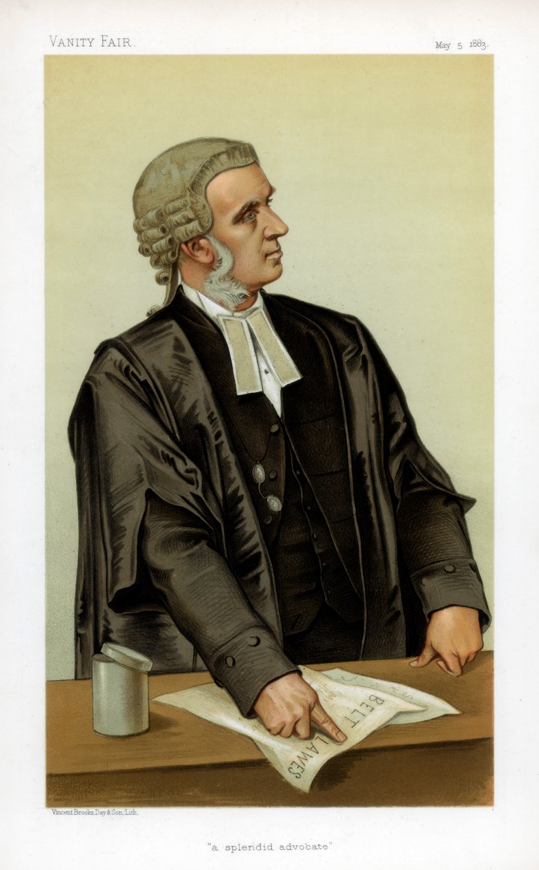 Een schitterende advocaat, 1883 door Verheyden