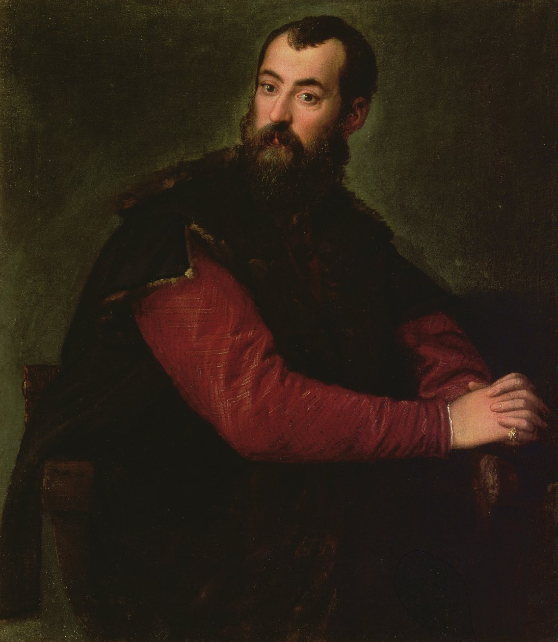 Portret van een Heer door Paolo Veronese