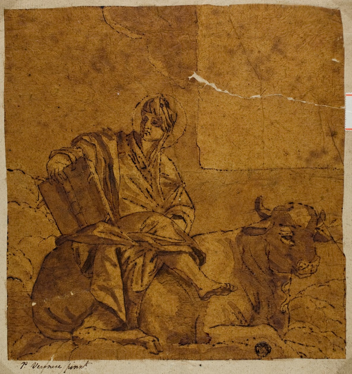 Heilige Lucas door Veronese (Paolo Caliari)