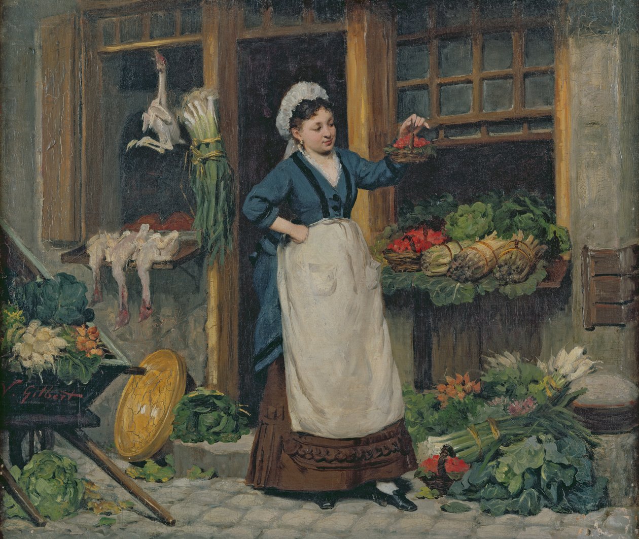 De Fruitverkoper door Victor Gabriel Gilbert
