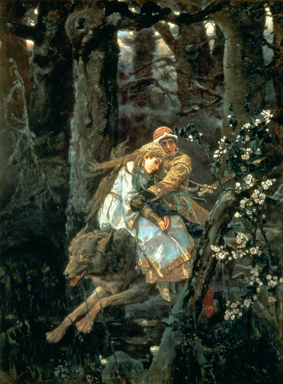 Prins Ivan op de Grijze Wolf, 1889 door Victor Mikhailovich Vasnetsov