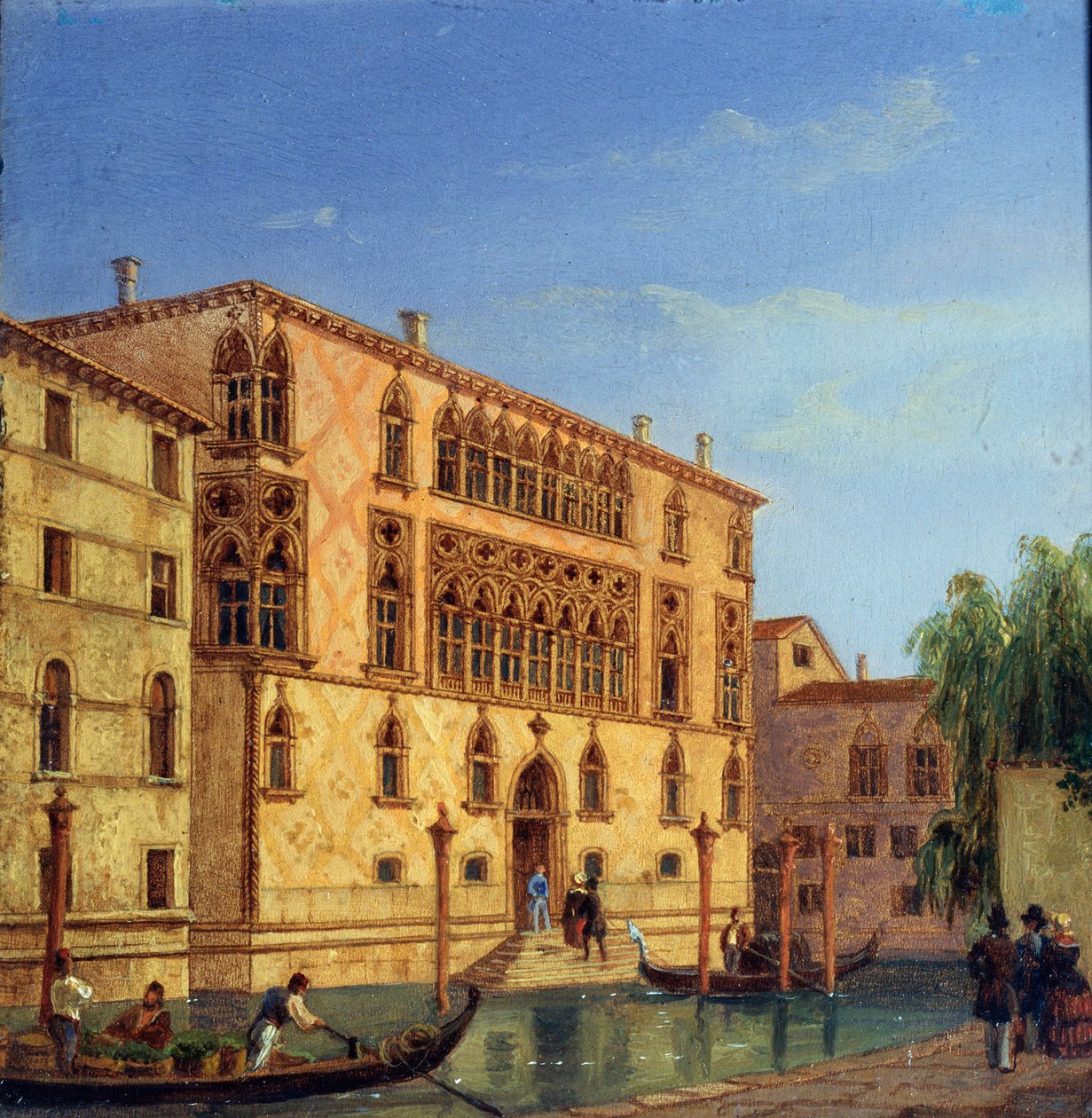 Palazzo Giovanelli, 19e eeuw door Victor Adam
