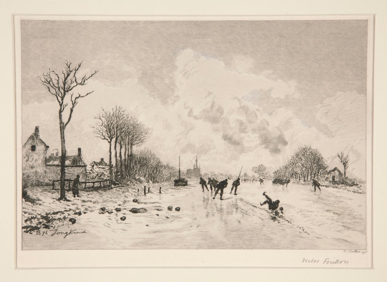 De schaatsers door Victor Louis Focillon