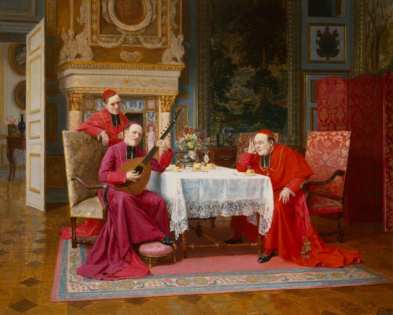 Vermaak na het Diner door Victor Marais Milton